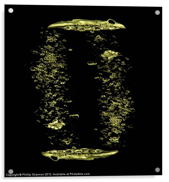 Bubbles Multiplied Acrylic by Phillip Shannon