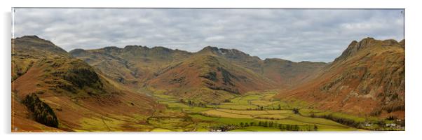 Great Langdale and Mickleden Valley Acrylic by Paul Madden