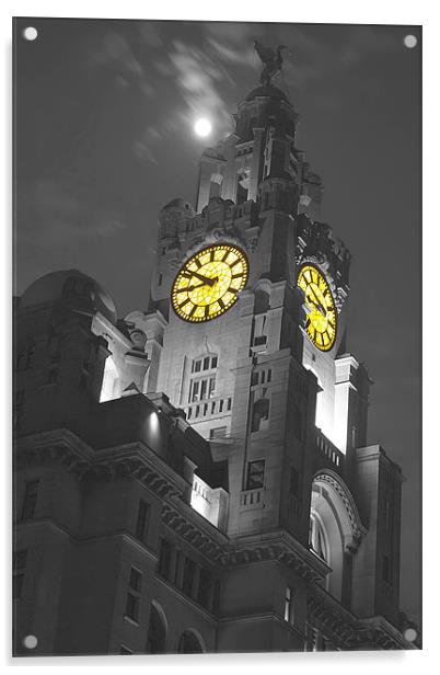 Top of the Liver Building Acrylic by Paul Madden