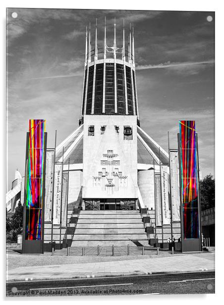 Metropolitan Cathedral Colour-Pull Acrylic by Paul Madden