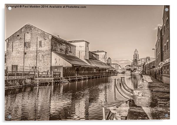 Wigan PIer - A view of the past Acrylic by Paul Madden