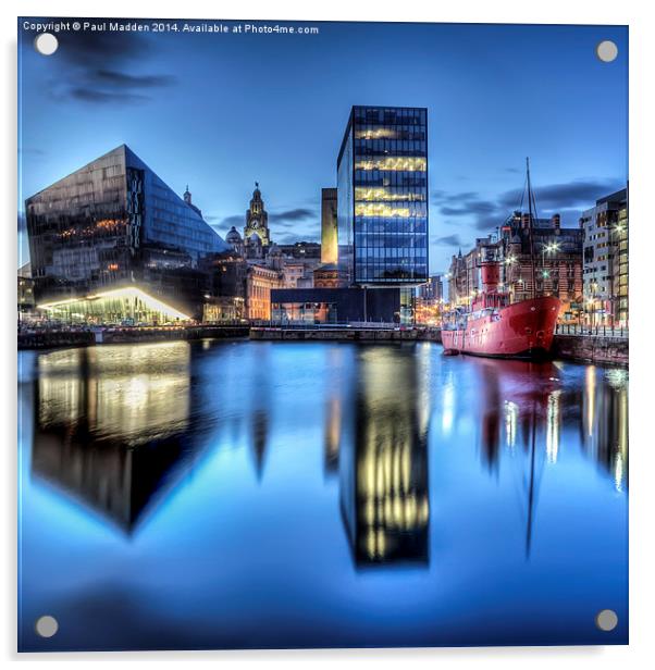 Canning Dock Liverpool - HDR Acrylic by Paul Madden