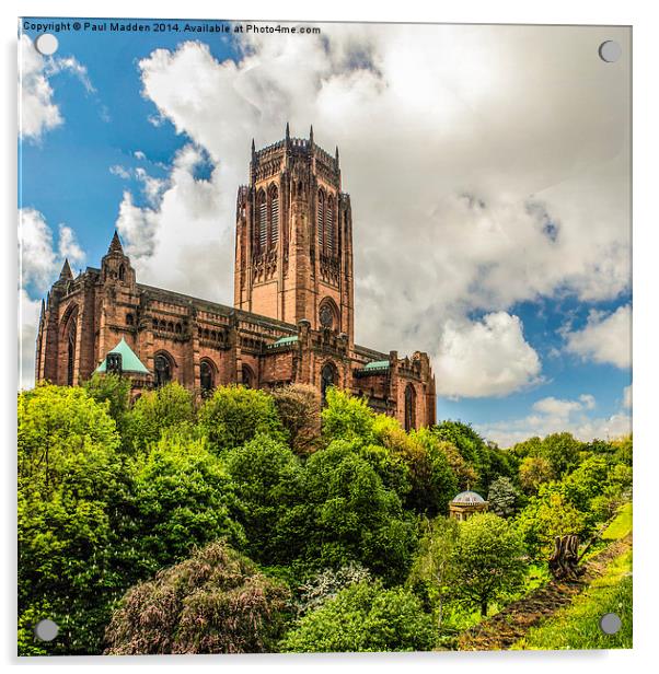  Liverpool Anglican cathedral Acrylic by Paul Madden