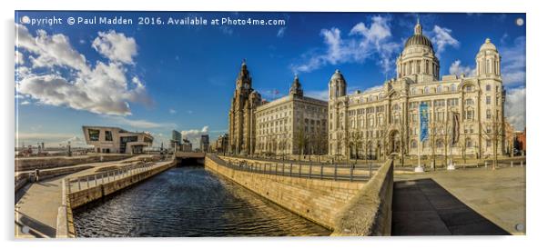 From Leeds to Liverpool Acrylic by Paul Madden