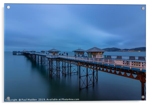 Llandudno Pier in the morning Acrylic by Paul Madden