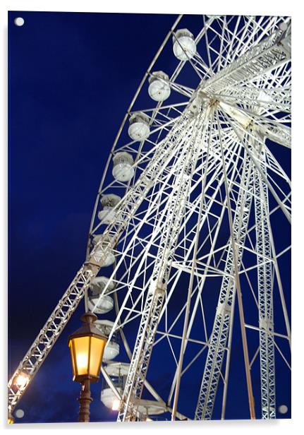 Blackpool wheel Acrylic by Julie Perrin