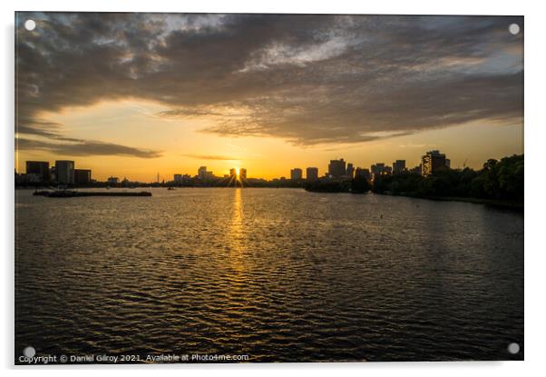 Boston Sunrise Acrylic by Daniel Gilroy