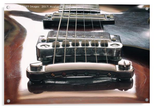 Tune-O-Matic bridge and Humbuckers. Acrylic by RSRD Images 