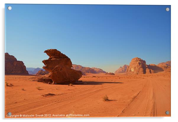 Wadi Rum in Jordan Acrylic by Malcolm Snook
