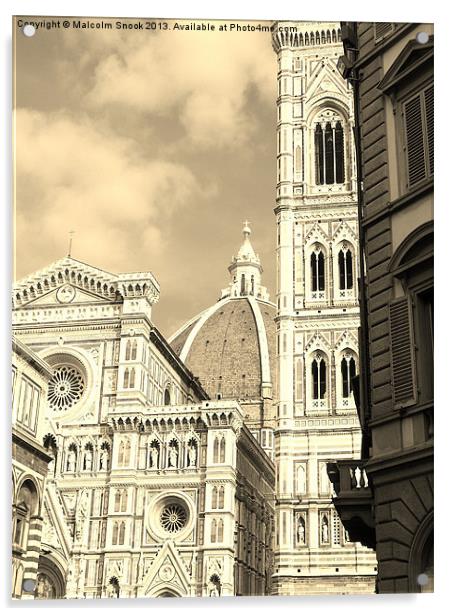 Architecture of Florence Acrylic by Malcolm Snook