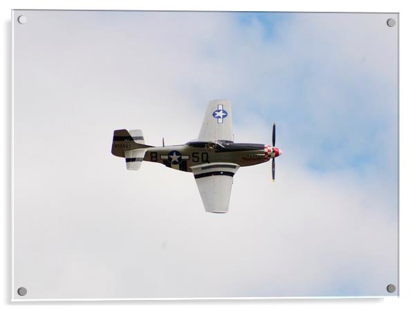 P51 Mustang Acrylic by Malcolm Snook