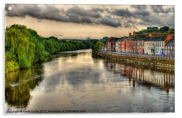A View From Bewdley Bridge Acrylic by Keith Cullis