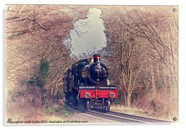 Steam Train Acrylic by Keith Cullis