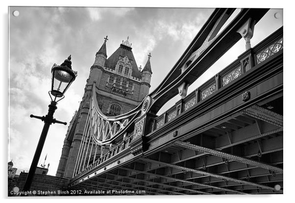 Tower Bridge Acrylic by Stephen Birch