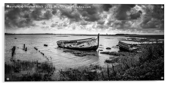 Essex Wrecks Acrylic by Stephen Birch