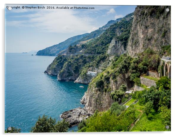 Amalfi Coast Acrylic by Stephen Birch