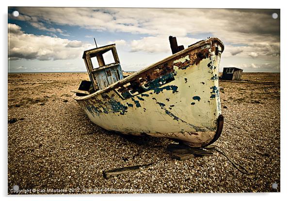 Derelict Fishing Boat Acrylic by Kaz Moutarde