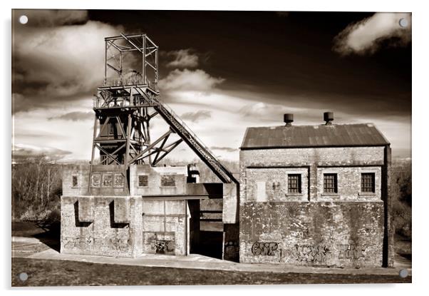 Barnsley Main Colliery  Acrylic by Darren Galpin