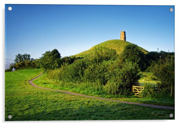 Glastonbury Tor Acrylic by Darren Galpin