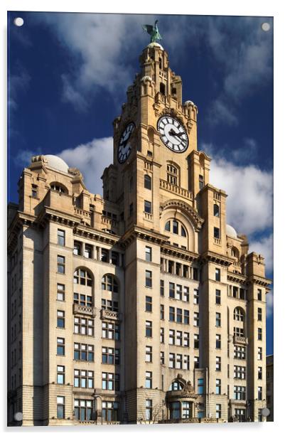 Royal Liver Building Acrylic by Darren Galpin