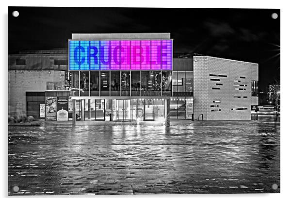 Crucible Theatre, Sheffield Acrylic by Darren Galpin