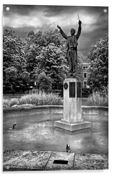 Gustav Holst Statue, Cheltenham Acrylic by Darren Galpin