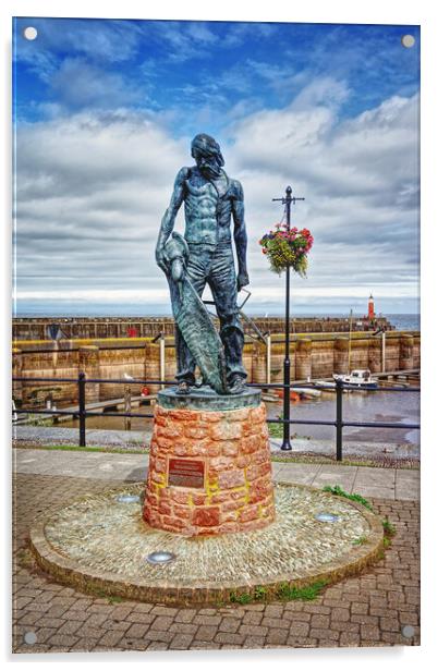 The Ancient Mariner at Watchet Acrylic by Darren Galpin