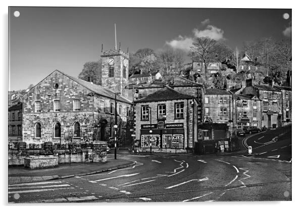Holmfirth Town Centre Acrylic by Darren Galpin