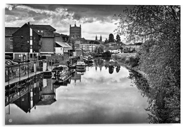River Avon at Tewkesbury   Acrylic by Darren Galpin