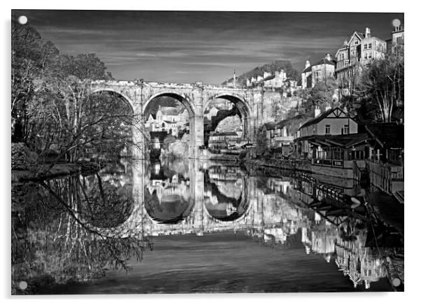 Knaresborough Viaduct and River Nidd Acrylic by Darren Galpin
