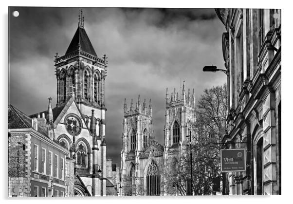 York Minster and Oratory Acrylic by Darren Galpin