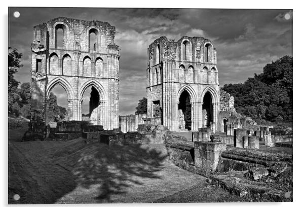 Roche Abbey Ruins Acrylic by Darren Galpin