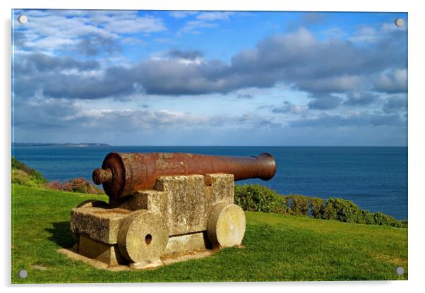 Old Cannon at Tankerton Slopes, Kent Acrylic by Darren Galpin