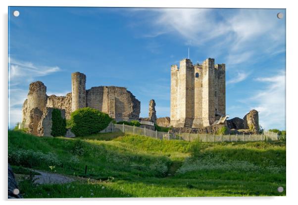 Conisbrough Castle Acrylic by Darren Galpin