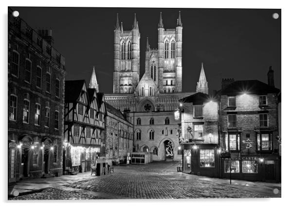 Lincoln Cathedral and Castle Square Acrylic by Darren Galpin