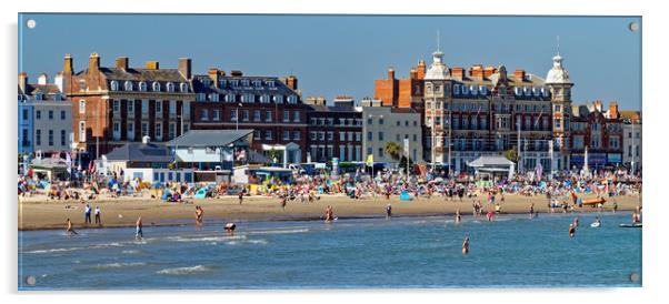 Weymouth Seafront Panorama Acrylic by Darren Galpin