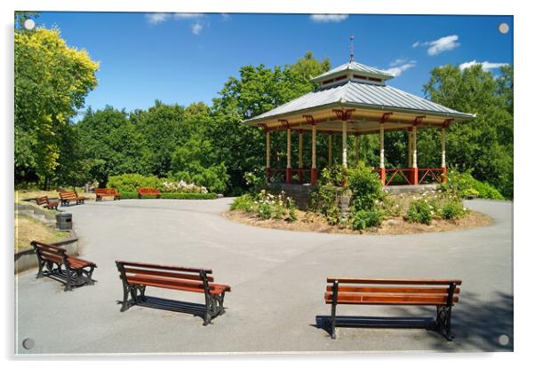 The Bandstand, Beaumont Park, Huddersfield  Acrylic by Darren Galpin