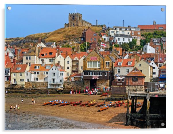 Whitby Harbour View Acrylic by Darren Galpin