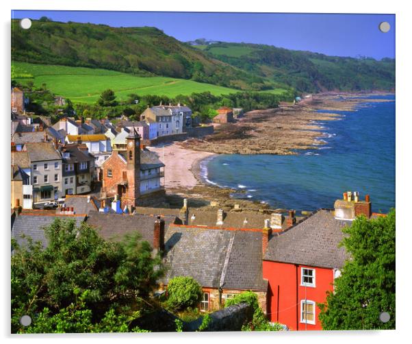 Cawsand and Kingsand, Cornwall Acrylic by Darren Galpin