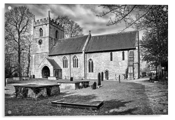All Saints Church, Hooton Pagnell Acrylic by Darren Galpin