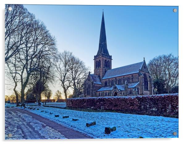 Holy Trinity Church, Wentworth Acrylic by Darren Galpin