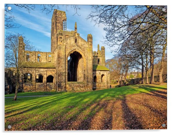 Kirkstall Abbey, Leeds Acrylic by Darren Galpin