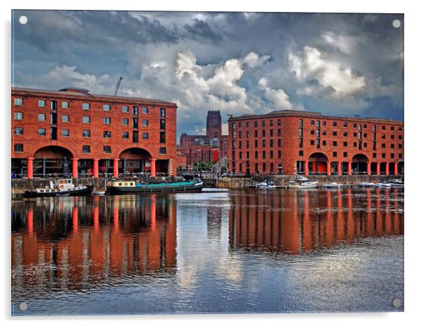 Royal Albert Dock, Liverpool Acrylic by Darren Galpin
