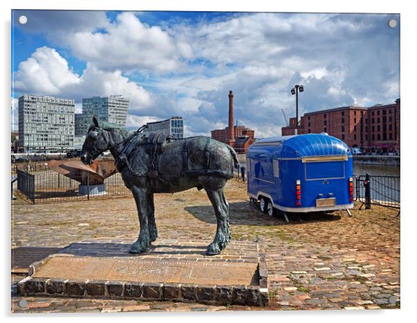 The Working Horse Monument, Liverpool Acrylic by Darren Galpin