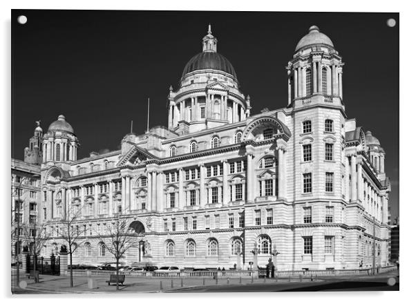 The Port of Liverpool Building Acrylic by Darren Galpin