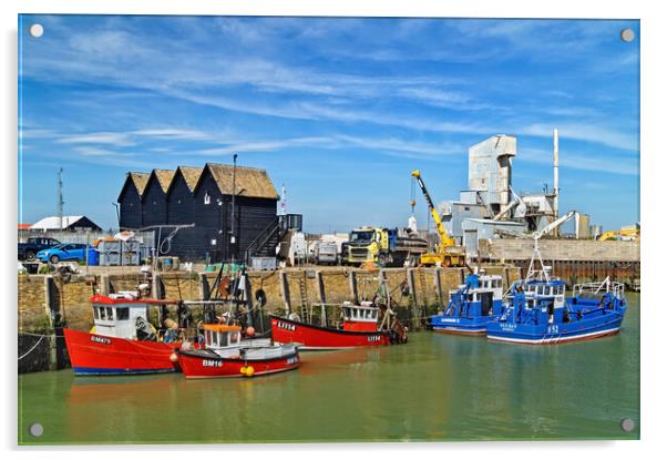 Whitstable Harbour Acrylic by Darren Galpin