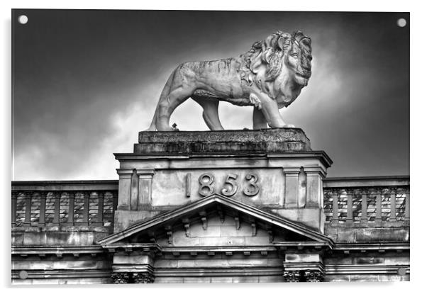Lion Chambers Building Huddersfield Acrylic by Darren Galpin