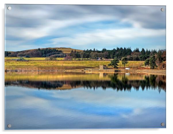 Redmires Reservoir, Peak District Acrylic by Darren Galpin