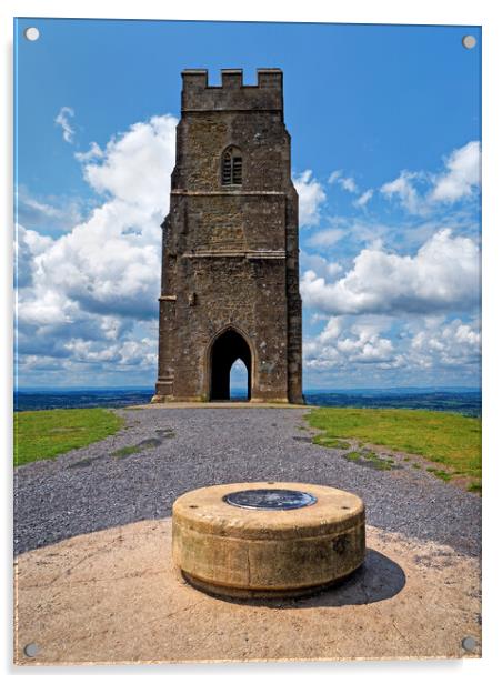 St Michaels Tower, Glastonbury Tor Acrylic by Darren Galpin