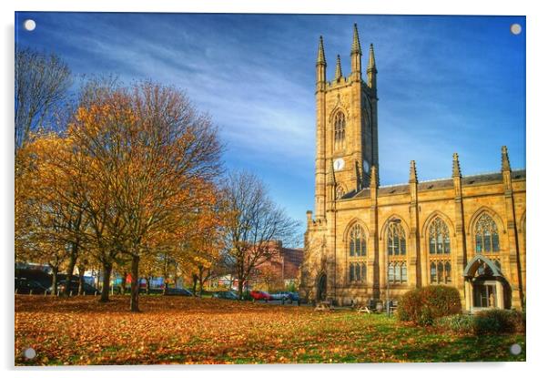St Mary's Church, Sheffield  Acrylic by Darren Galpin